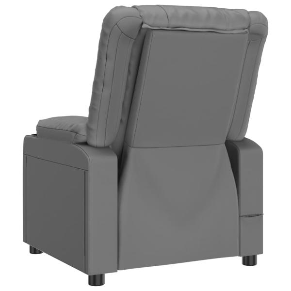 Massagesessel Grau Kunstleder