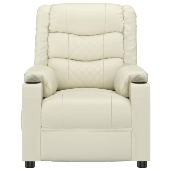 Massagesessel Creme Kunstleder