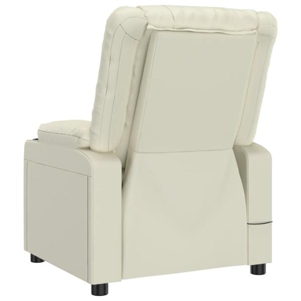 Massagesessel Creme Kunstleder