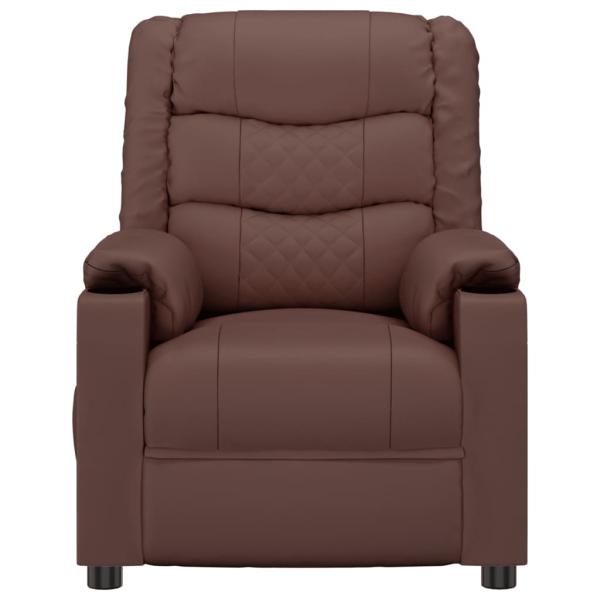 Massagesessel Braun Kunstleder