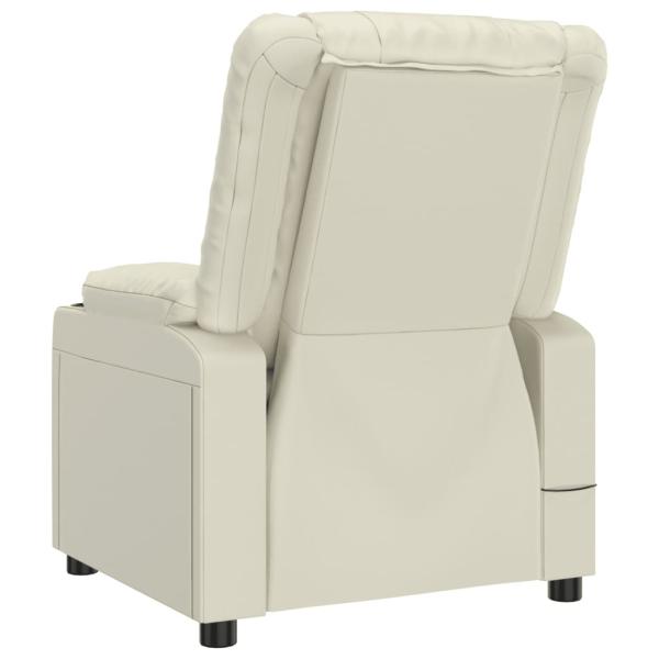 Massagesessel Elektrisch Creme Kunstleder
