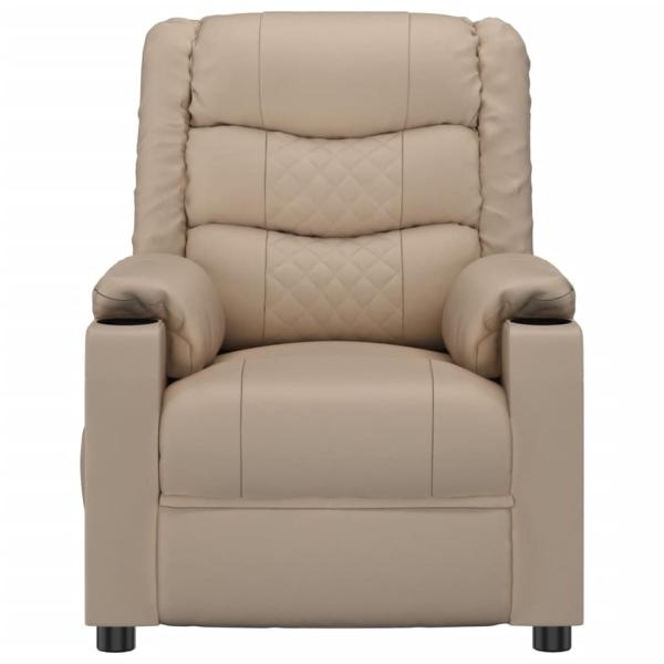 Massagesessel Cappuccino-Braun Kunstleder