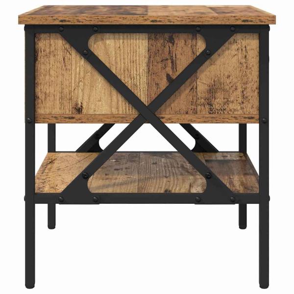 Nachttische 2 Stück Alt Holz 40x42x45 cm Ingenieurholz