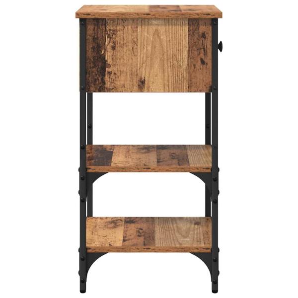 Nachttisch Alter Holz 34x36x70 cm Holzwerkstoff