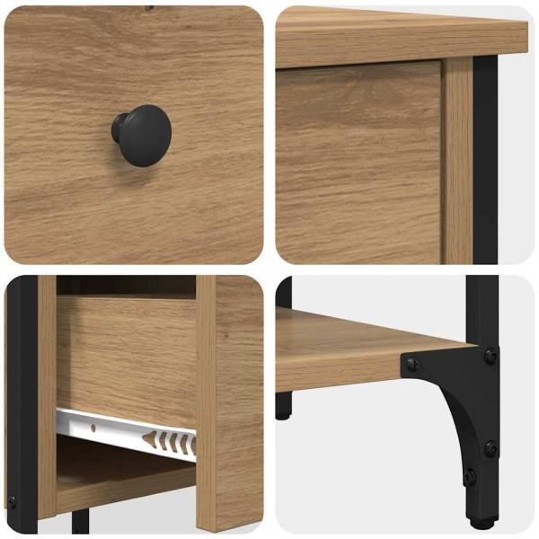 Nachttisch Artisan Eiche 34x36x70 cm Holzwerkstoff