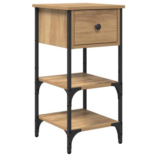 Nachttisch 2 Stk. Braun 33,5 x 36 x 70 cm Holzwerkstoff