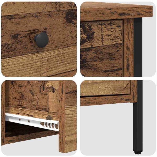 Nachttisch Alter Holz 40x42x50 cm