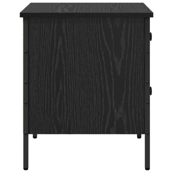 Nachttisch Schwarz Eiche 40x42x50 cm Holzwerkstoff
