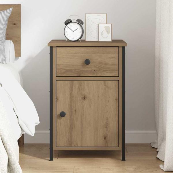 Nachttisch Eichenholz 40x42x60 cm Holzwerkstoff