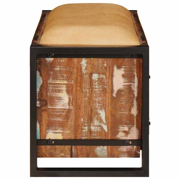 Aufbewahrungsbank Bunt 80x35x40 cm Massivholz Recyceltes Holz