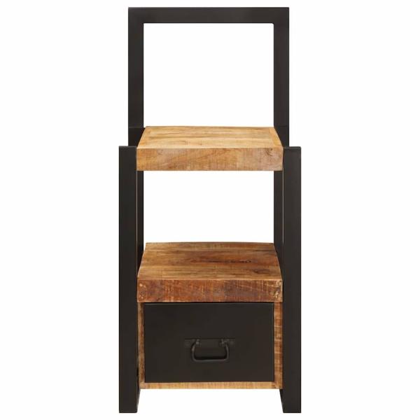 Valet Stand 40x40x90 cm Solid Rough Wood Mango