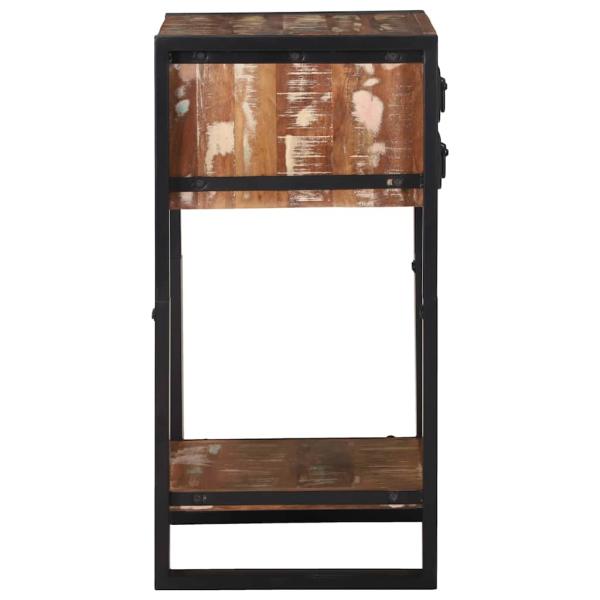 Telefonständer Mehrfarbig 40x40x80 cm Massivholz Altholz