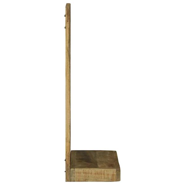 Badspiegel 50x22x70 cm Massiv raues Mangoholz