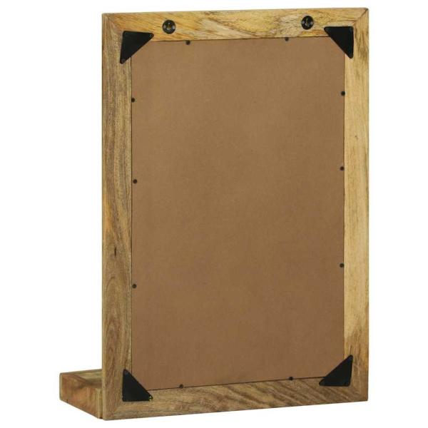 Badspiegel 50x22x70 cm Massiv raues Mangoholz