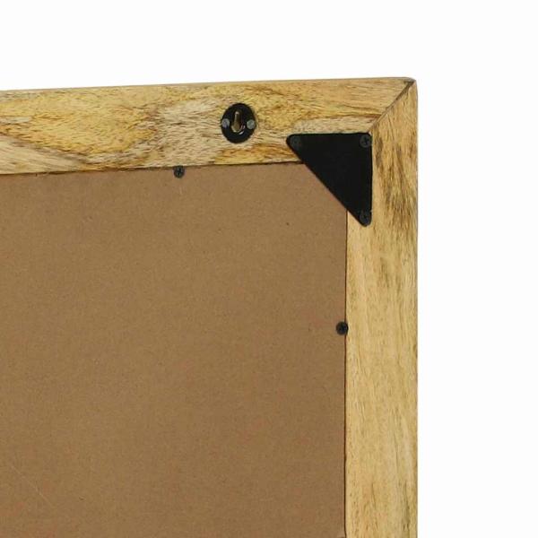 Badspiegel 50x22x70 cm Massiv raues Mangoholz