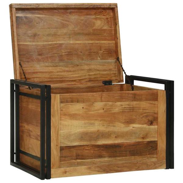 Aufbewahrungskiste 80x50x50 cm Massivholz Akazie