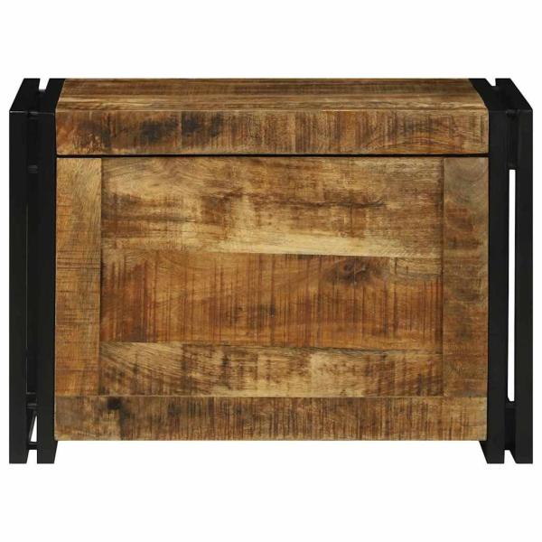 Aufbewahrungskiste 60x40x41 cm aus rauem Mango-Holz