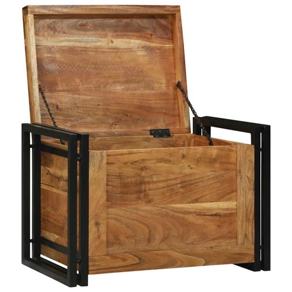 Aufbewahrungskiste 60x40x41 cm Massivholz Akazie