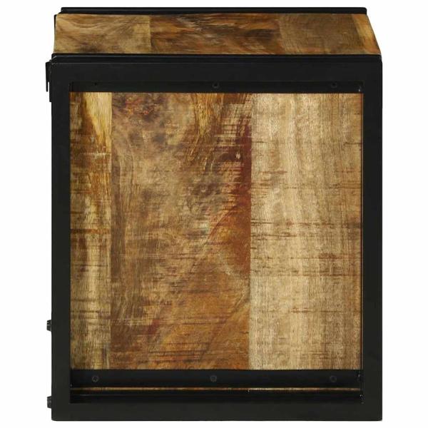 Weinregal 34,5 x 35 x 39 cm aus massivem rohen Mango
