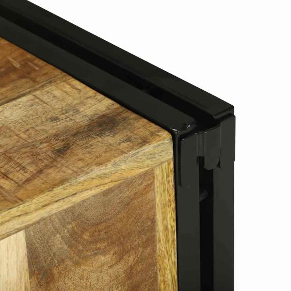 Weinregal 34,5 x 35 x 39 cm aus massivem rohen Mango