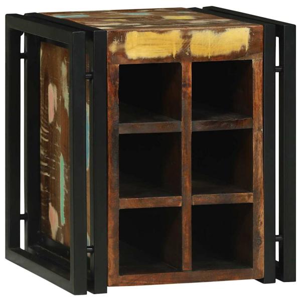ARDEBO.de - Weinregal 34,5x35x39 cm Massivholz Altholz