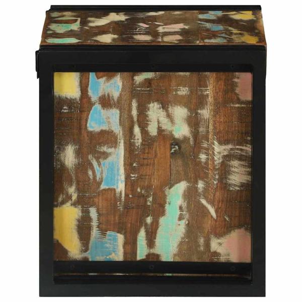 Weinregal 34,5x35x39 cm Massivholz Altholz