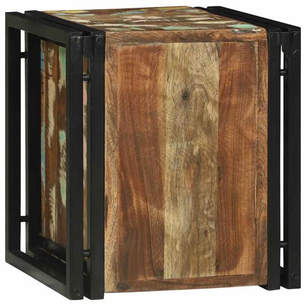 Weinregal 34,5x35x39 cm Massivholz Altholz