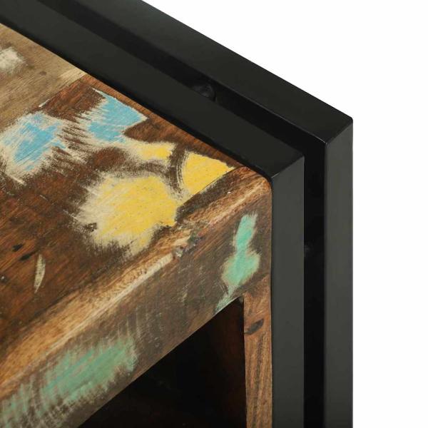 Weinregal 34,5x35x39 cm Massivholz Altholz