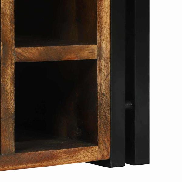 Weinregal 34,5x35x39 cm Massivholz Altholz