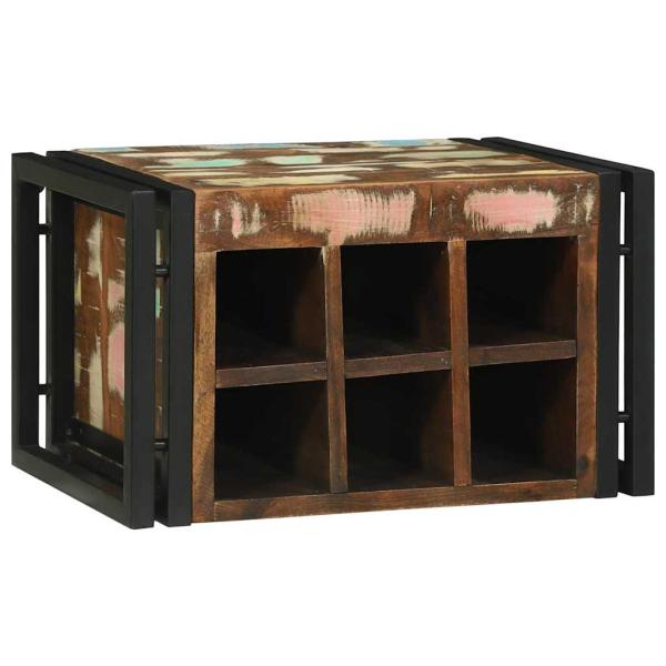 Weinregal 46x35x27,5 cm Massivholz Altholz