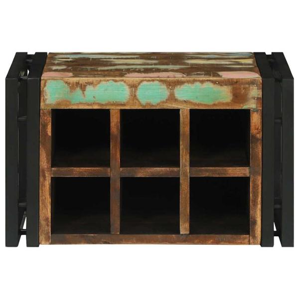 Weinregal 46x35x27,5 cm Massivholz Altholz
