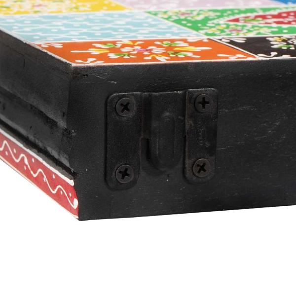 Wandregale 2 Stück 40x20x6 cm Massivholz Mango