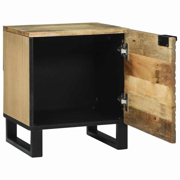 Nachttische 2 Stück 40x33.5x46 cm Massivholz Mango