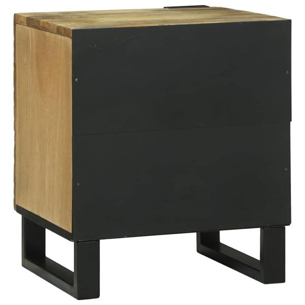 Nachttische 2 Stück 40x33.5x46 cm Massivholz Mango