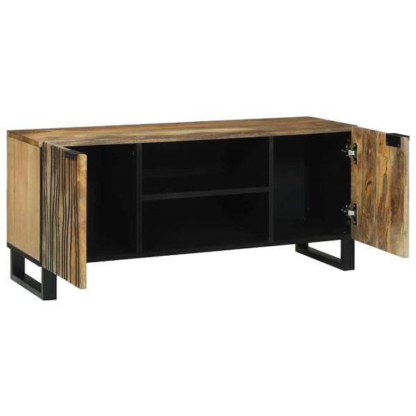 TV-Schrank 105x33,5x46 cm Massivholz Mango und engineered Holz