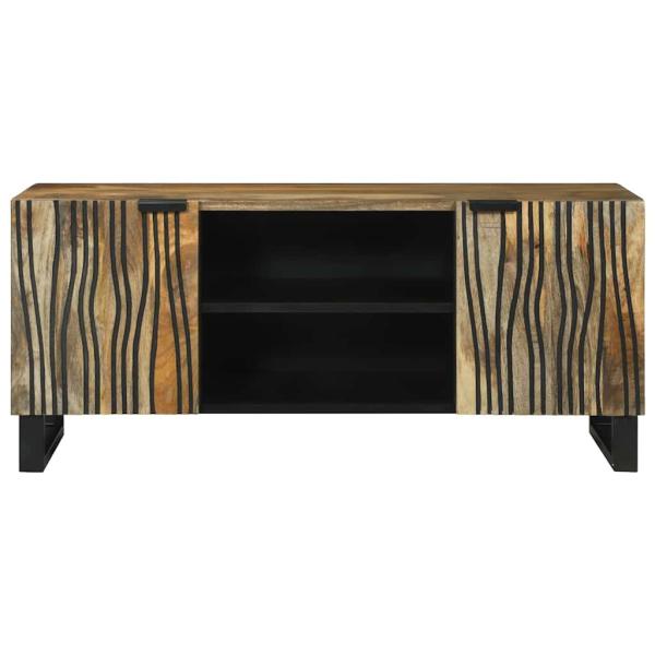 TV-Schrank 105x33,5x46 cm Massivholz Mango und engineered Holz