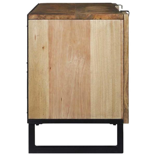 TV-Schrank 105x33,5x46 cm Massivholz Mango und engineered Holz