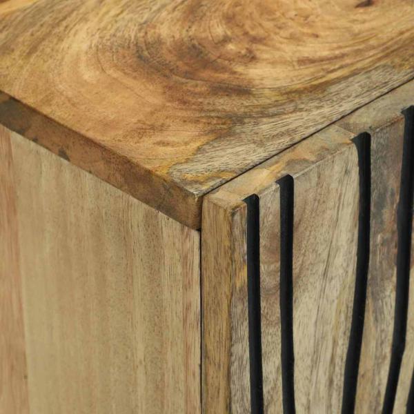 TV-Schrank 105x33,5x46 cm Massivholz Mango und engineered Holz