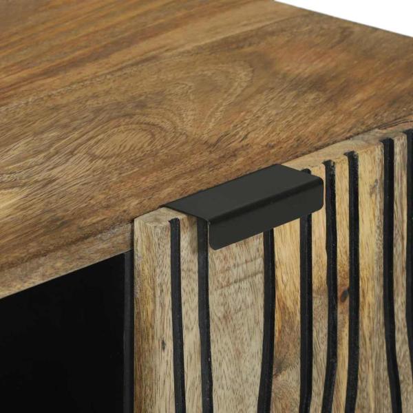 TV-Schrank 105x33,5x46 cm Massivholz Mango und engineered Holz