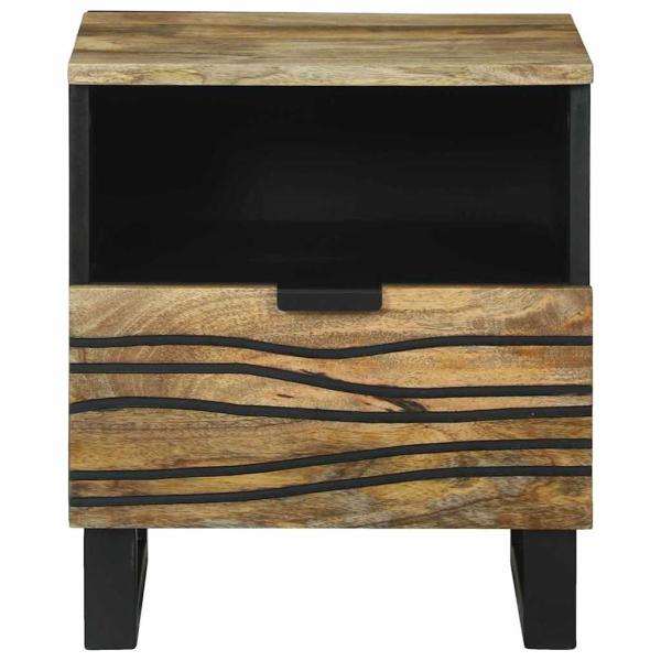 Nachttisch 40x33x46 cm aus massivem Mango-Holz