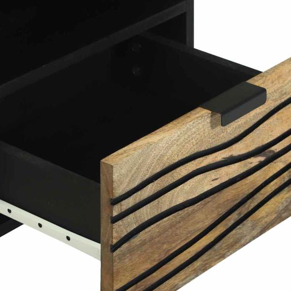 Nachttisch 40x33x46 cm aus massivem Mango-Holz