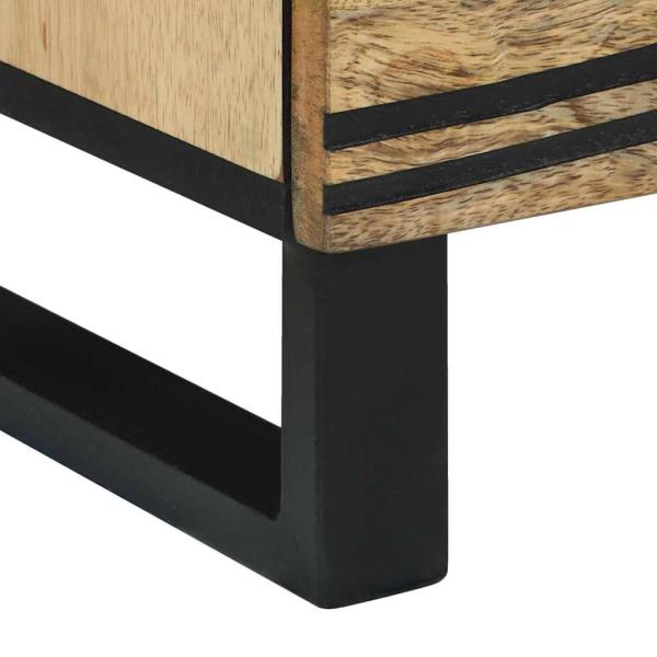 Nachttisch 40x33x46 cm aus massivem Mango-Holz