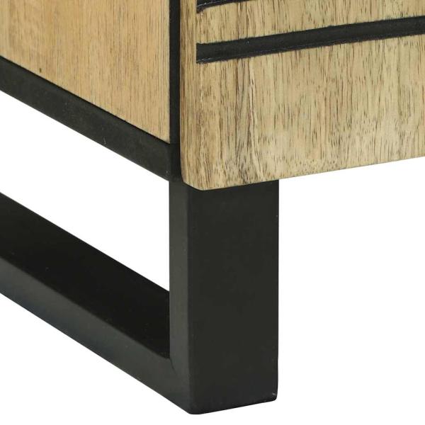 Nachttisch 50x33x60 cm Massivholz Mango