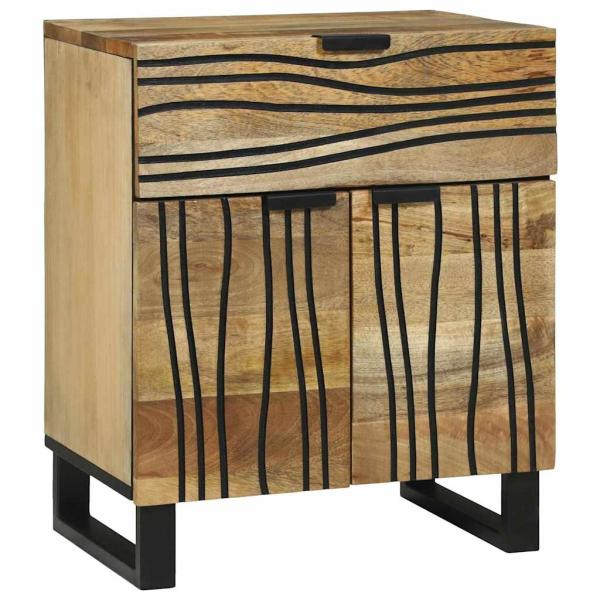 ARDEBO.de - Nachttisch 50x33x60 cm Massivholz Mango