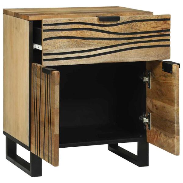 Nachttisch 50x33x60 cm Massivholz Mango