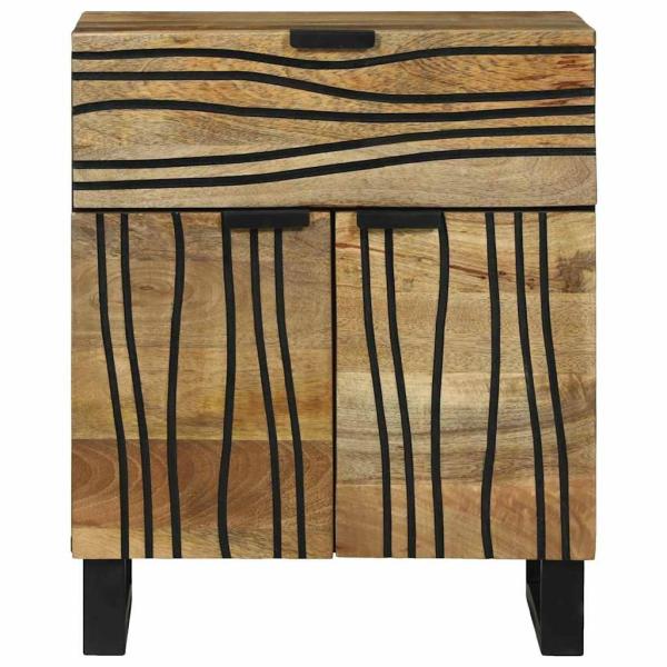 Nachttisch 50x33x60 cm Massivholz Mango