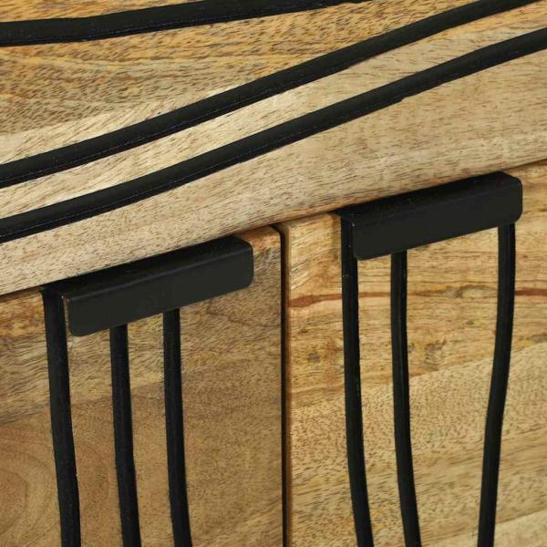 Nachttisch 50x33x60 cm Massivholz Mango