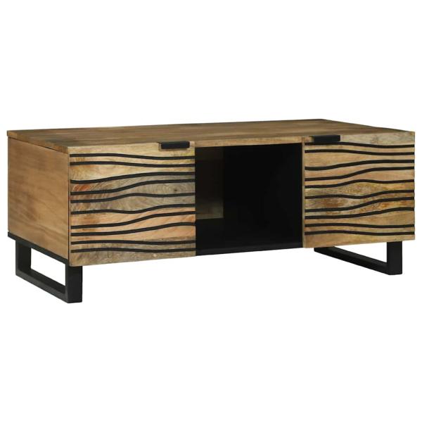 ARDEBO.de - Couchtisch 100x54x40 cm aus massivem Mango Holz