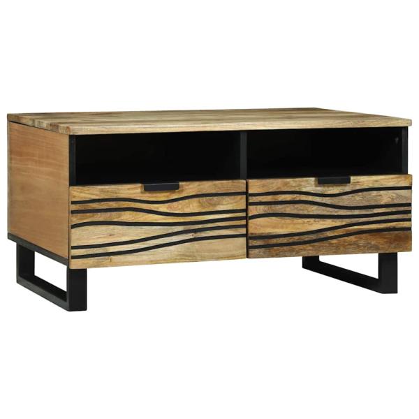 ARDEBO.de - Couchtisch 80x54x40 cm aus massivem Mangoholz