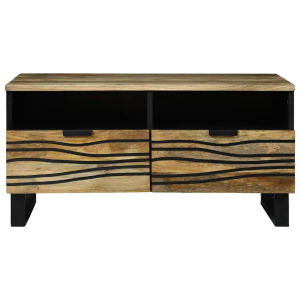 Couchtisch 80x54x40 cm aus massivem Mangoholz